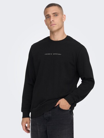 Only & Sons Sweatshirt 'FREDDIE' in Zwart