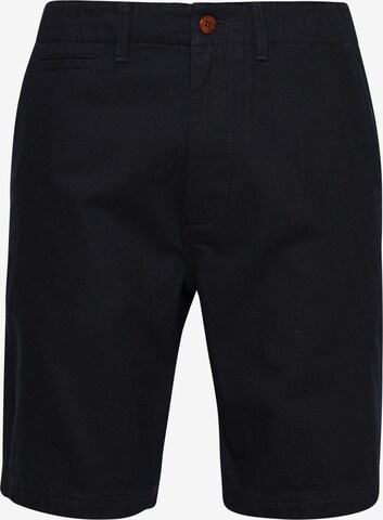 Superdry Regular Chino Pants in Black: front