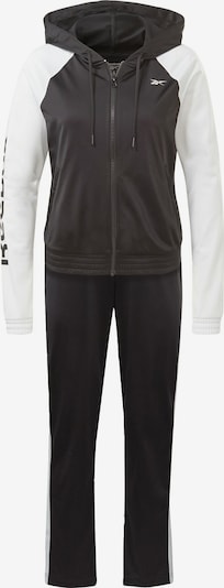 Reebok Sport Survêtement en noir / blanc, Vue avec produit