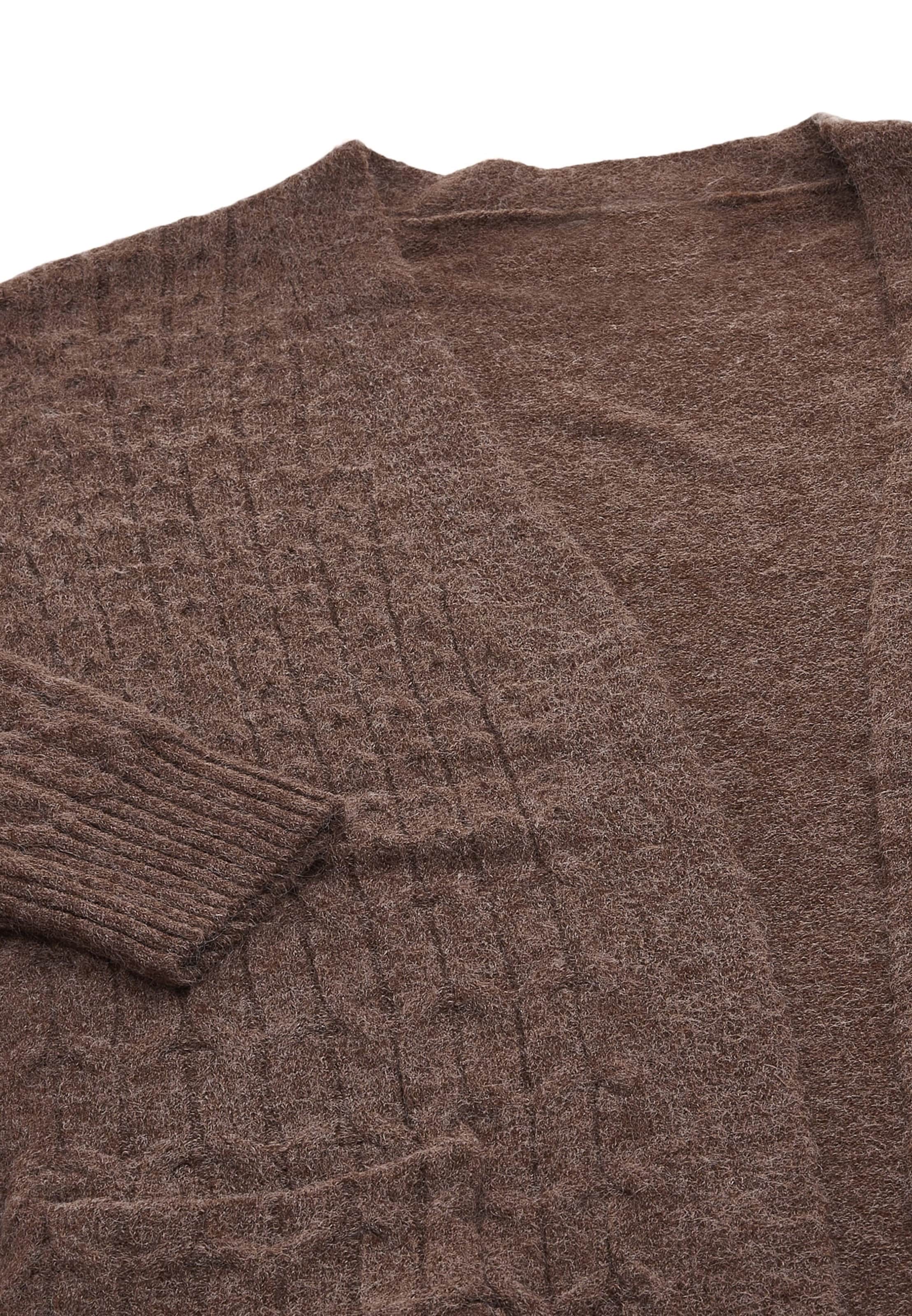 Tanuna - Casaco de malha em castanho