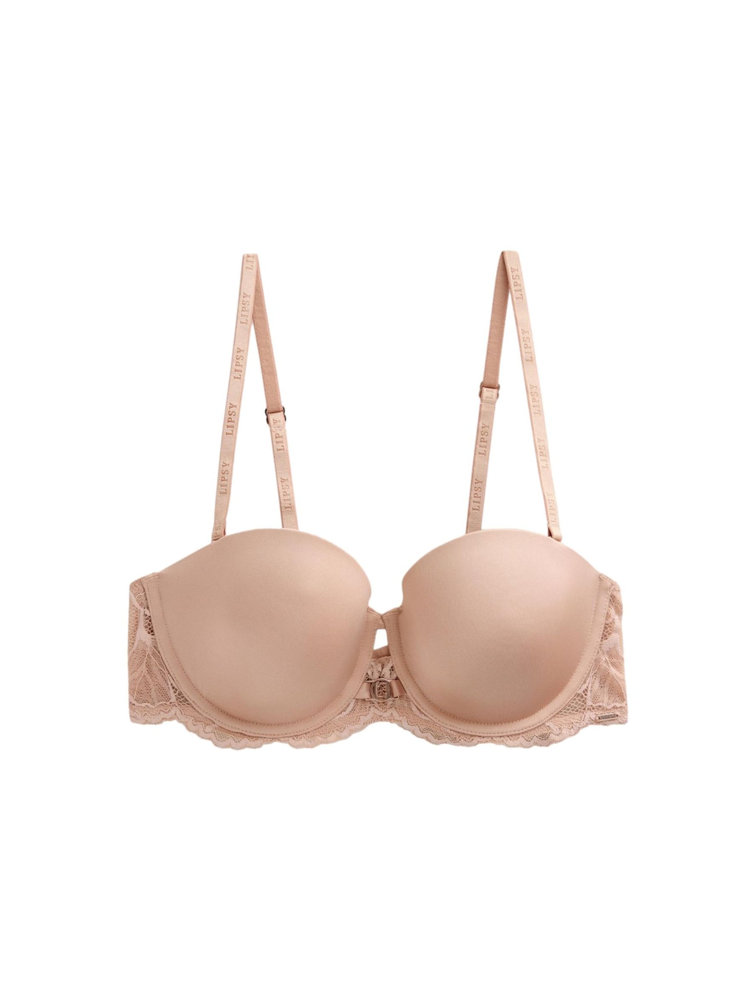 Bandeau Soutien-gorge Lipsy en beige : devant