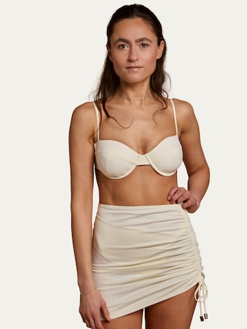 Billie Swim Skirt 'Gathered Skirt' in Beige