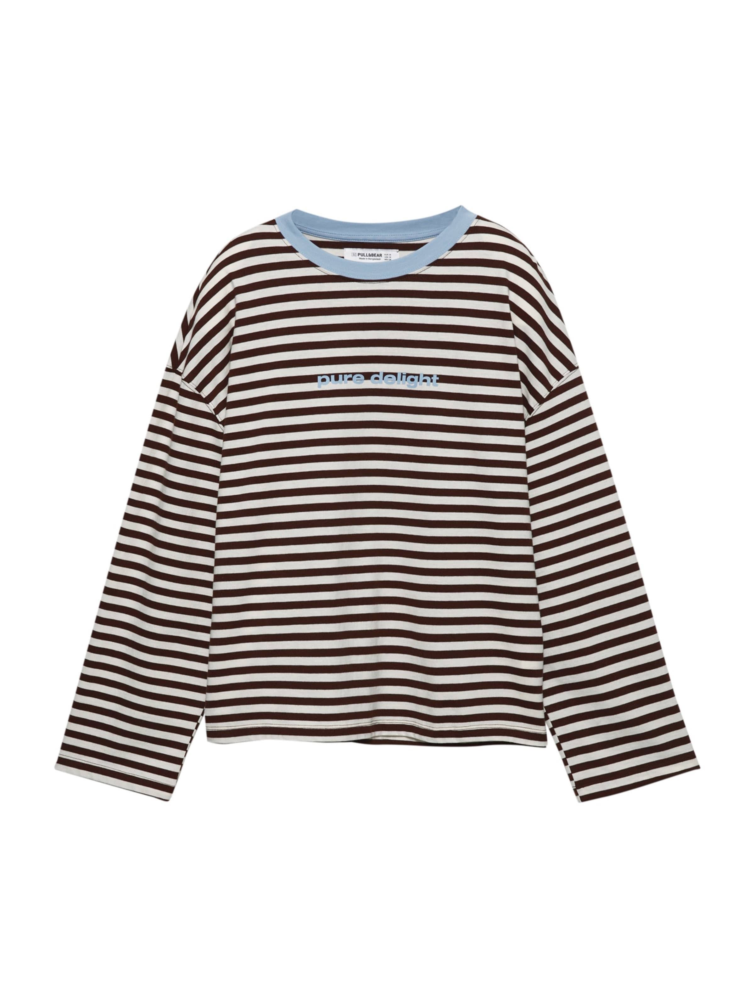 Pull&Bear Tričko – modrá: přední strana