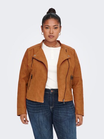 Veste mi-saison 'Avana' ONLY Carmakoma en marron : devant