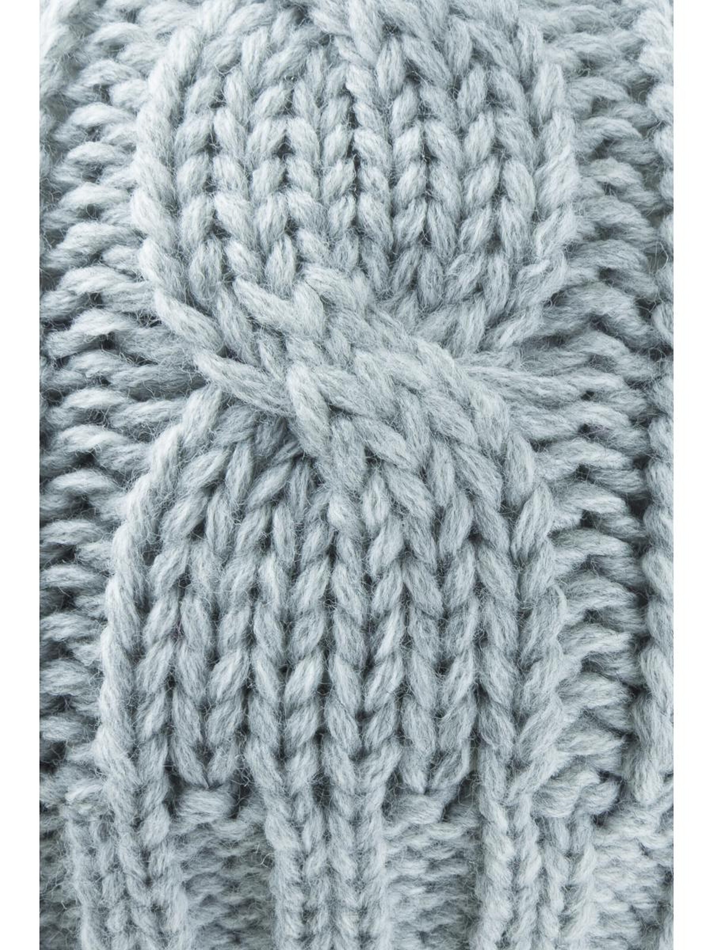 DÖLL Beanie 'Topfmütze Strick' in Grey