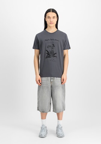 ALPHA INDUSTRIES Футболка 'Hawaii' в Серый