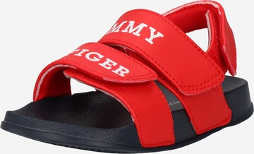 Calzatura aperta di TOMMY HILFIGER in rosso: frontale