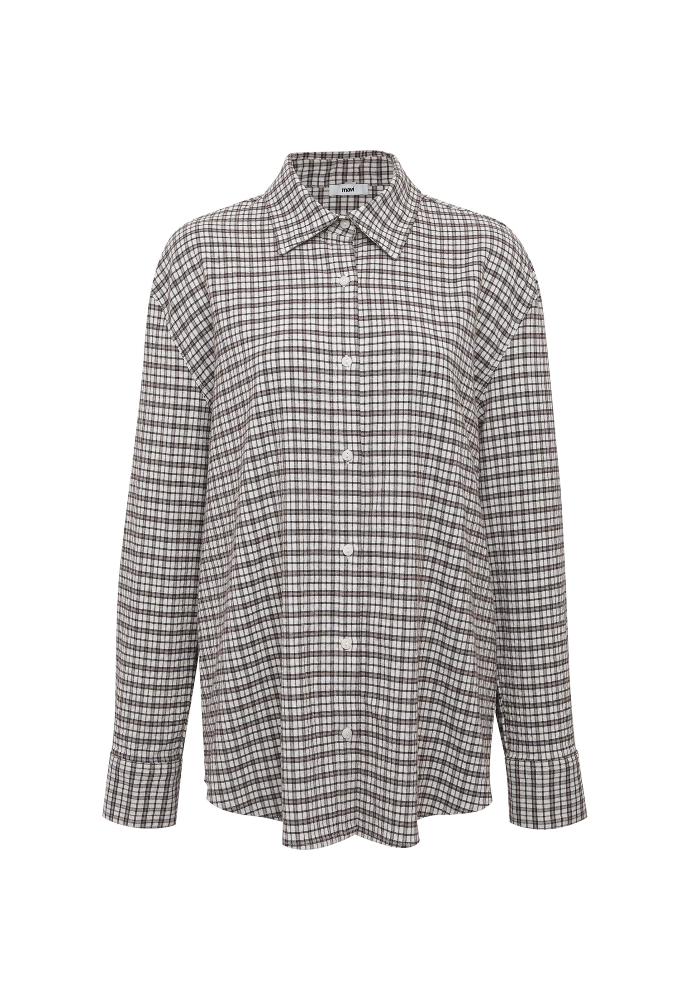 Mavi Blouse in L in Brown / Off white, Item view