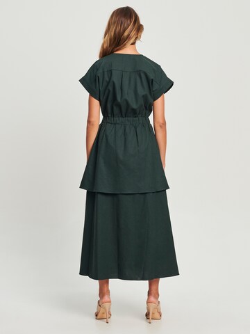 Willa Dress 'TEDDY ' in Green: back