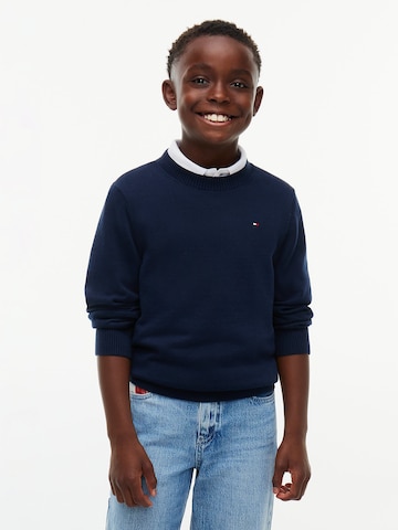 TOMMY HILFIGER Trui 'Essential' in Blauw: voorkant