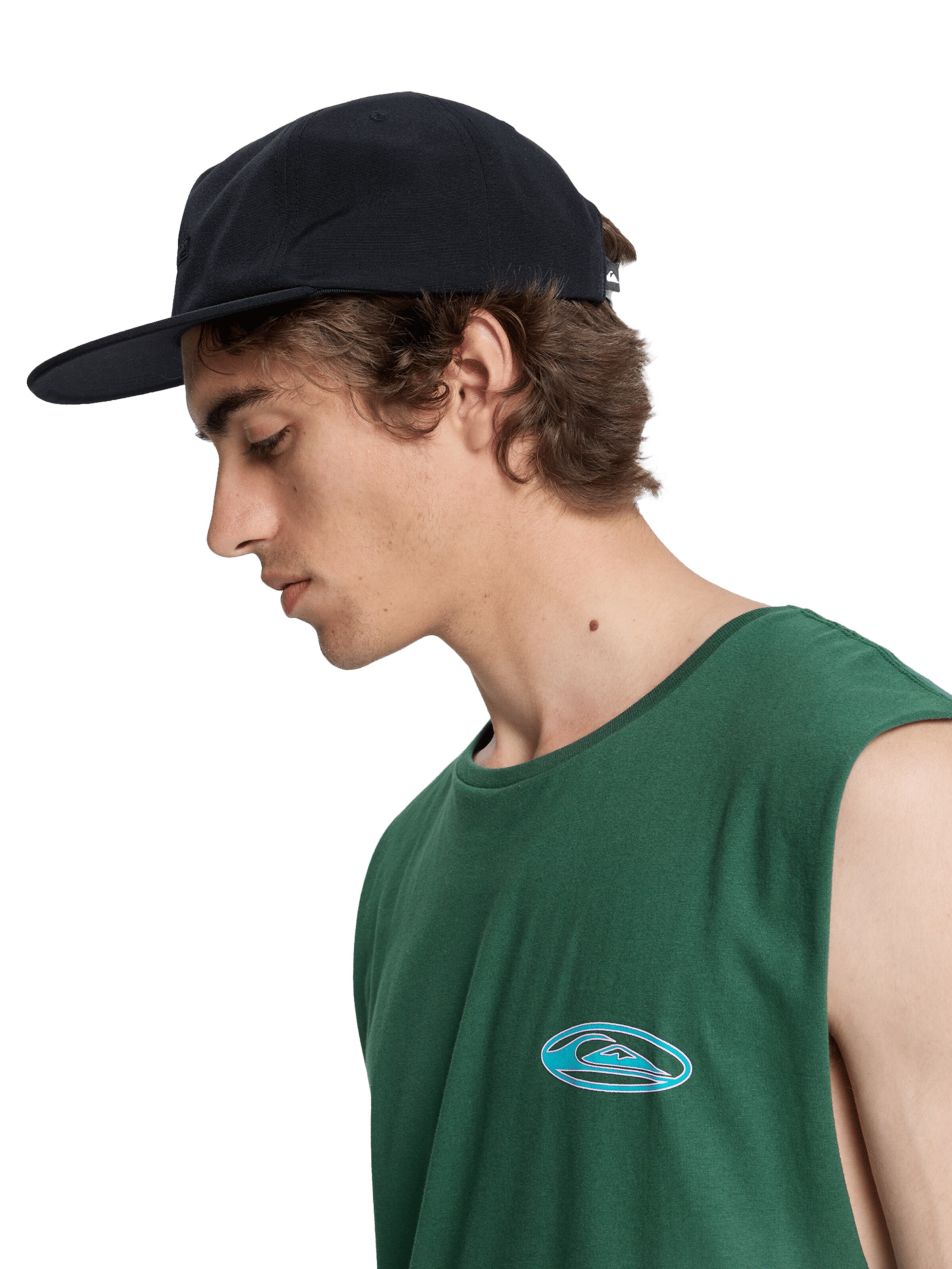 QUIKSILVER Top 'EV Quikglobe Muscle' in Grün
