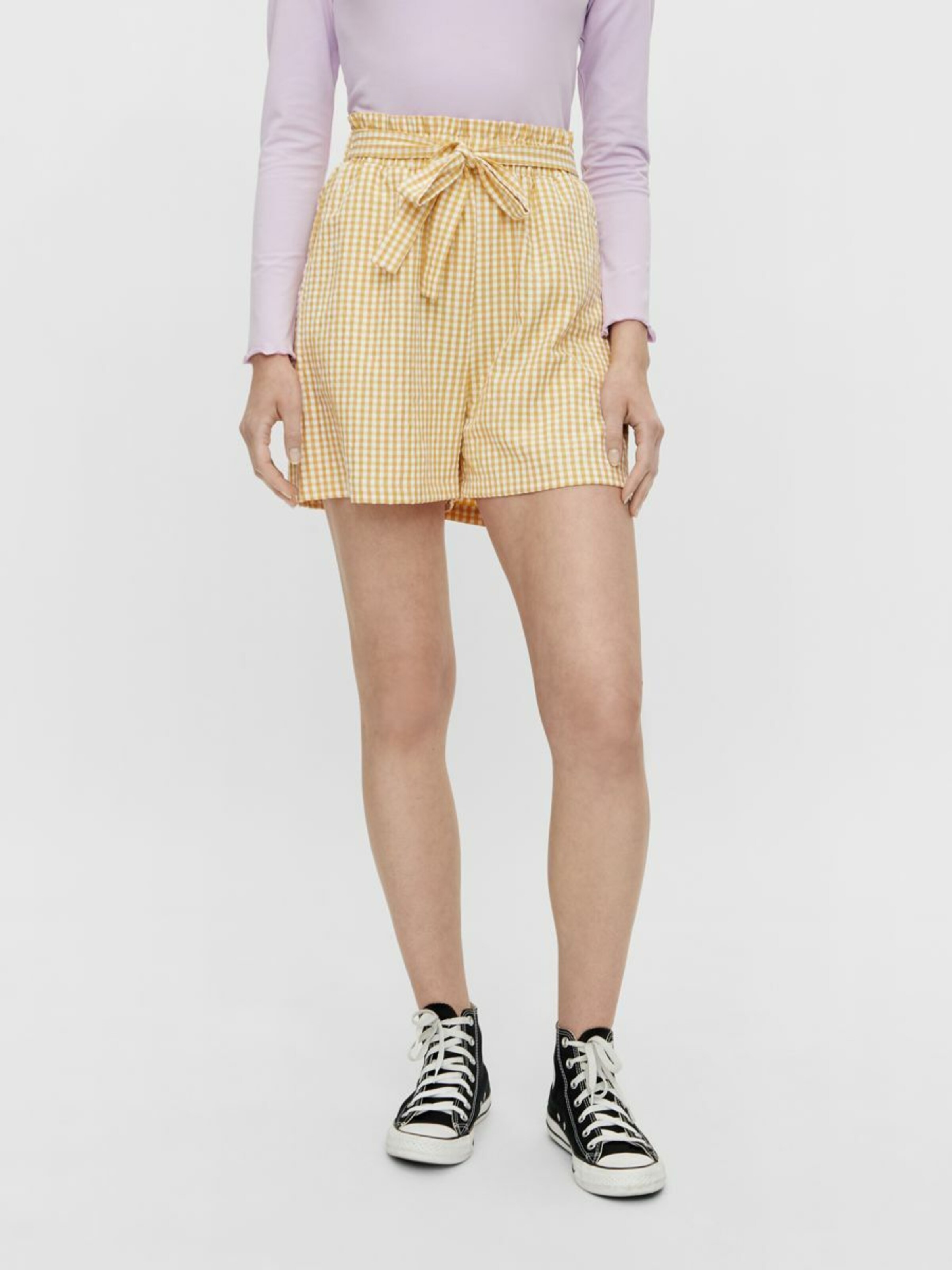 Frauen Hosen PIECES Shorts 'Nina' in Goldgelb - VS52738 Frauen Hosen PIECES Shorts 'Nina' in Goldgelb - VS52738