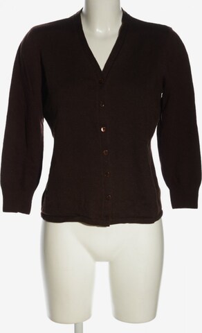 LE TRICOT LONGHIN Wolljacke in M in Brown: front