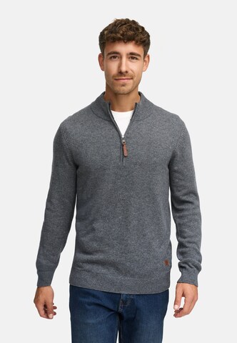 INDICODE JEANS Sweater in Grey: front