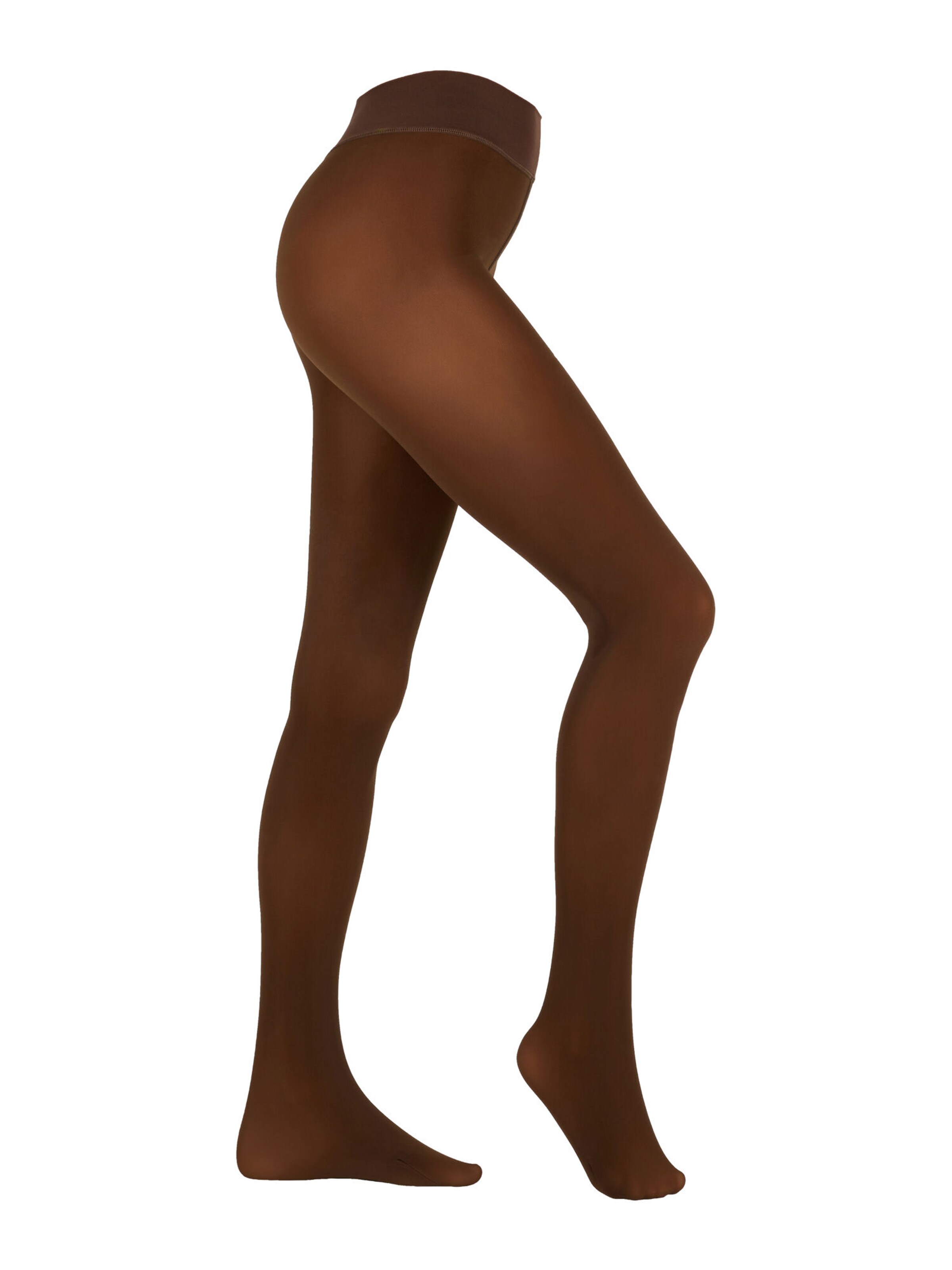 camano Tights in Brown: front