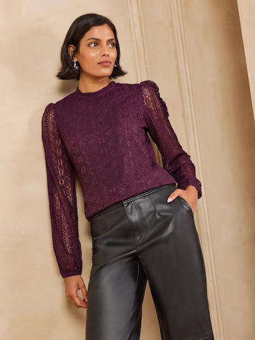 Camicia da donna di love & roses in lilla