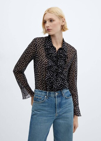 MANGO Blouse 'Camelot' in Black: front