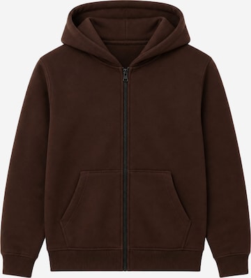 LOUIS LECLER Sweat jacket 'Selara' in Brown: front