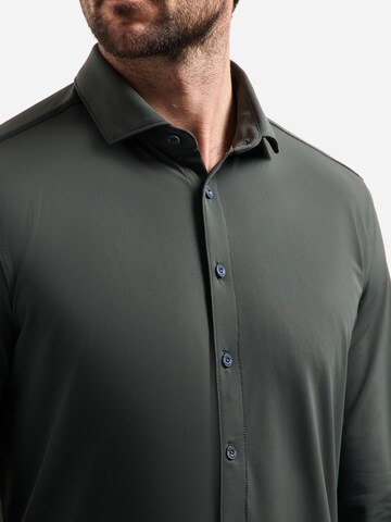 No Excess Regular fit Button Up Shirt 'Sedoc' in Grey