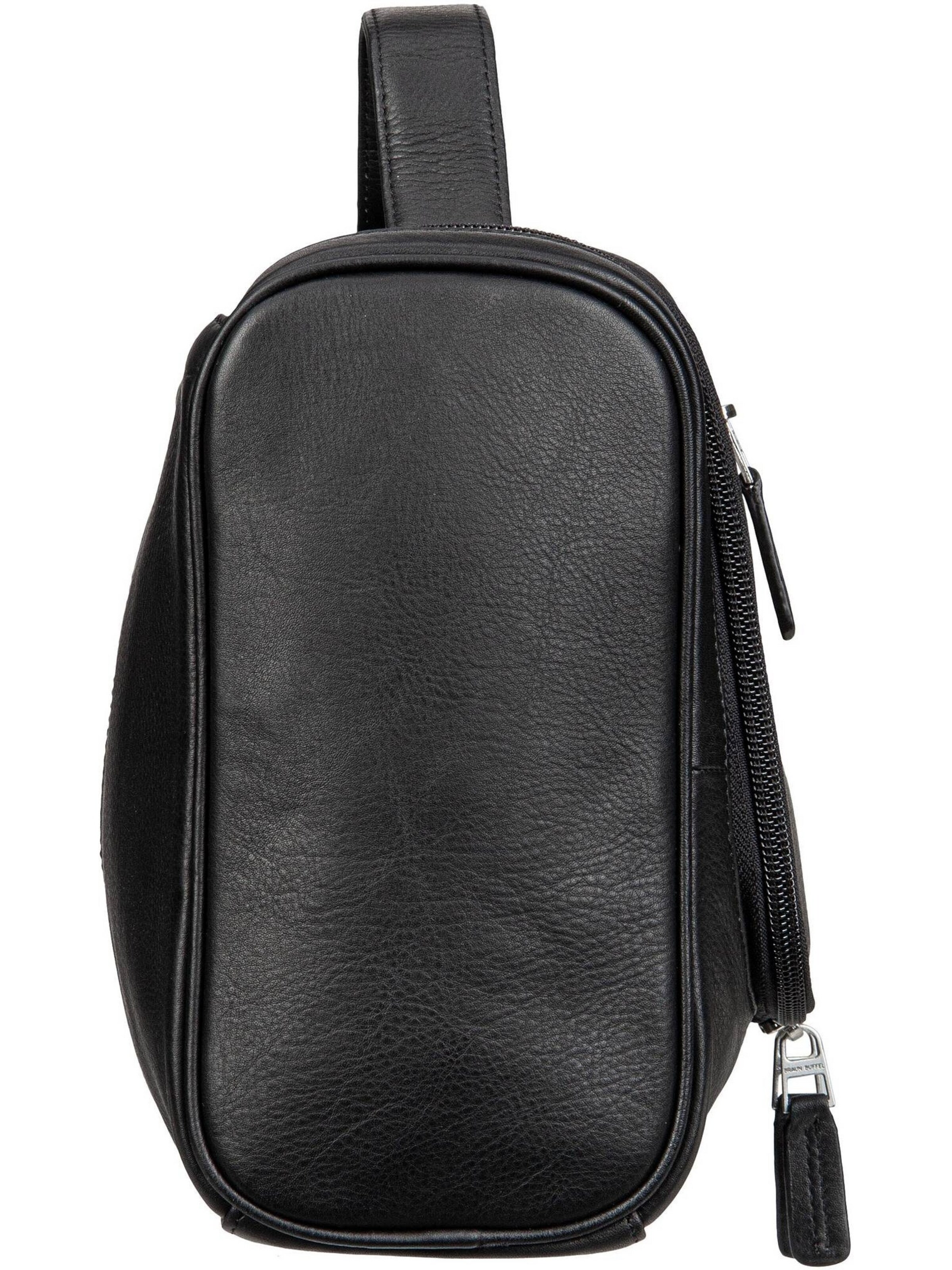 Braun Büffel Toiletry Bag in Black