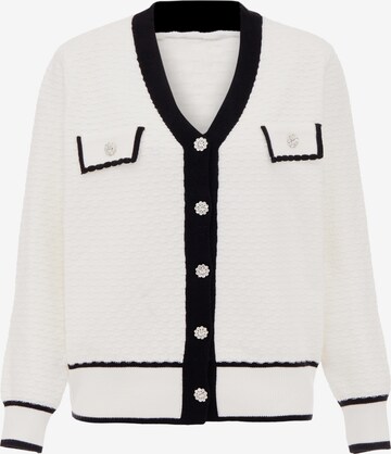 Cardigan carato en blanc : devant