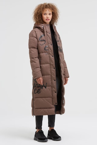Soccx Winter Coat in Brown