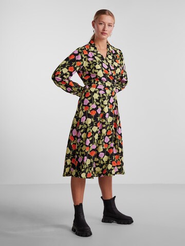 PIECES Kleid 'Blossom' in Schwarz