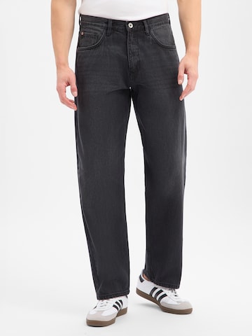 Redefined Rebel Loose fit Jeans ' Brooklyn ' in Black: front
