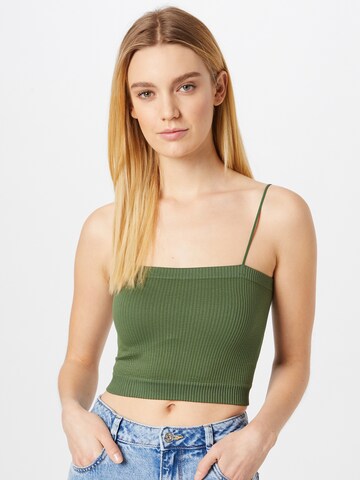 Top 'HARRIET' de la BDG Urban Outfitters pe verde: față