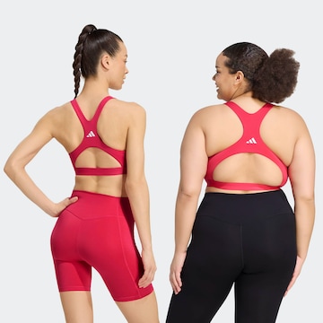 ADIDAS PERFORMANCE Bustier Sport-BH in Pink