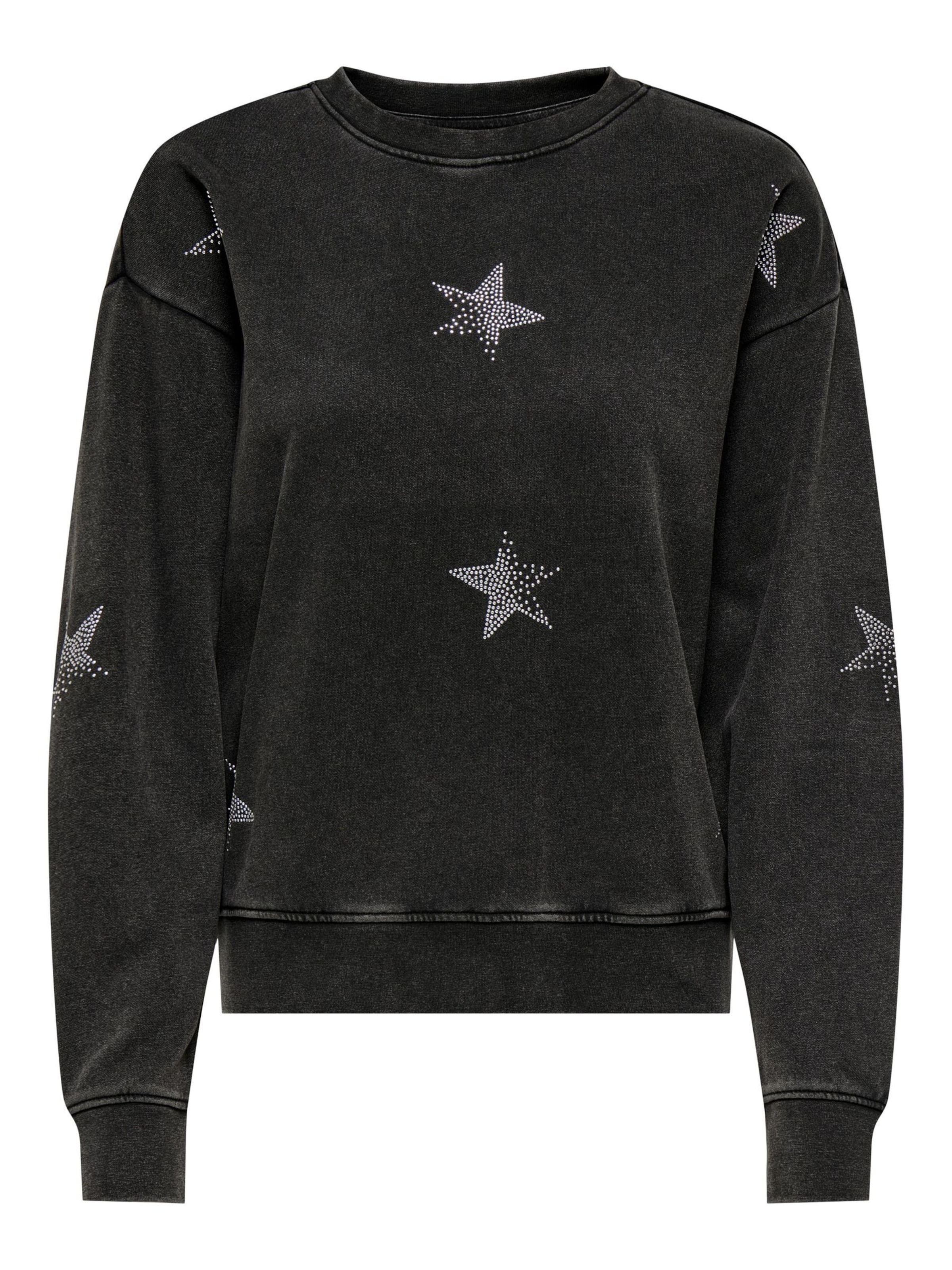 ONLY Sweatshirt 'ONLInda' in Black: front