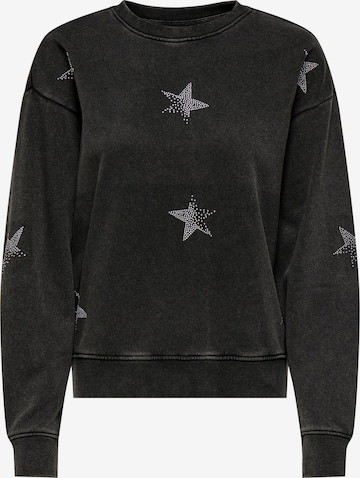 ONLYSweater majica 'ONLInda' - crna boja: prednji dio