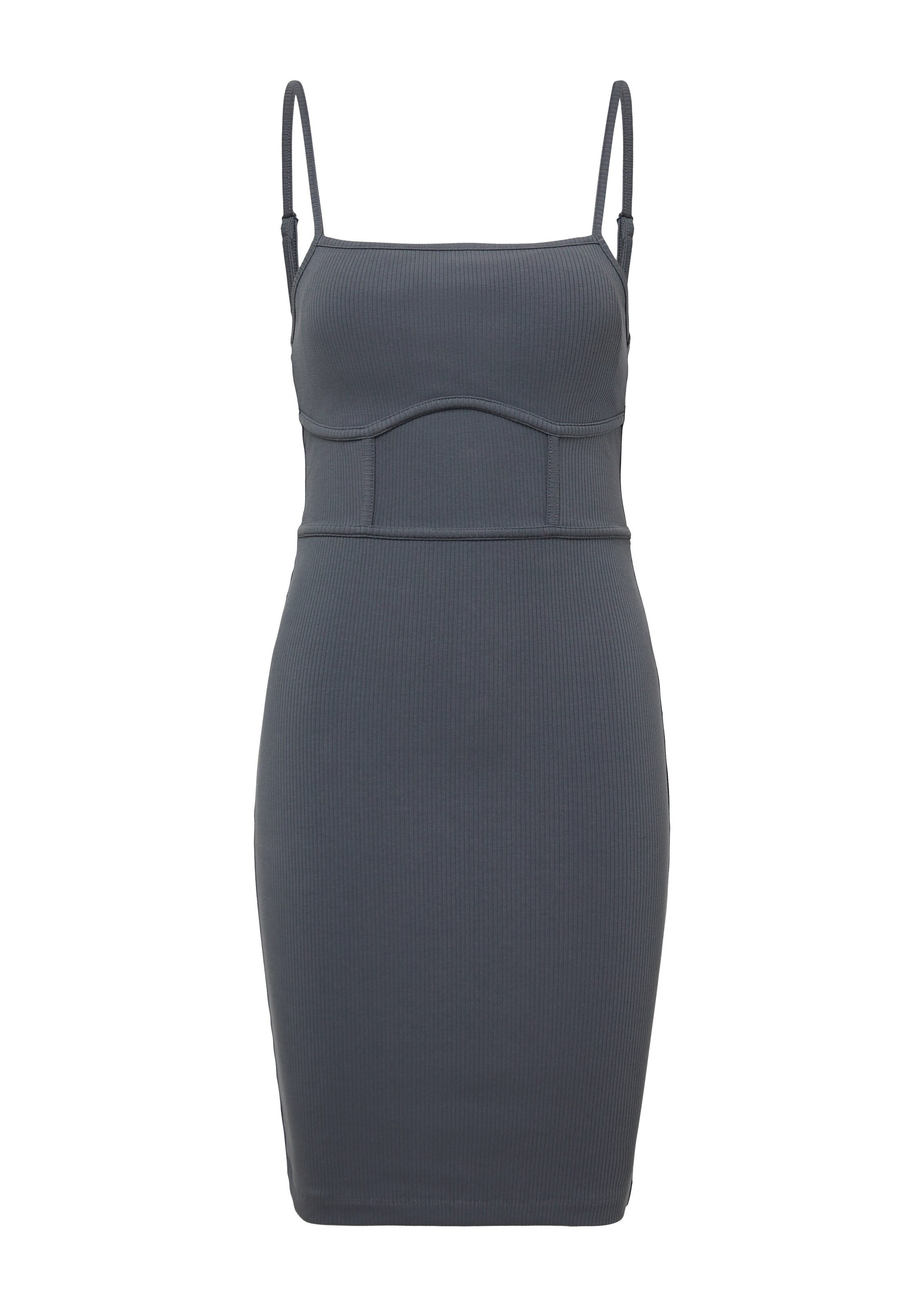 QS Kleid in Grau: Vorderseite