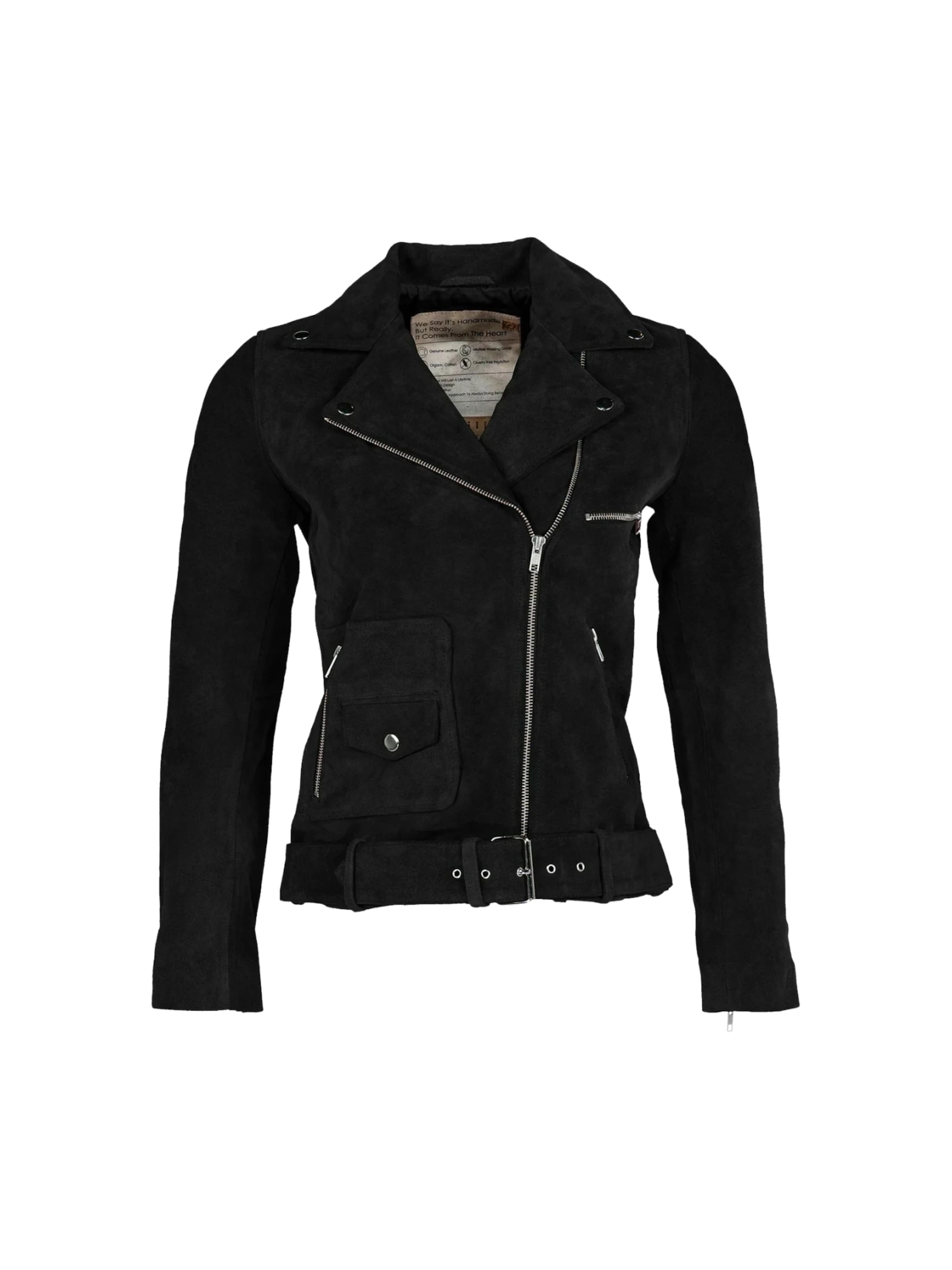 still Nordic Jacket ' Mira ' in Schwarz: Vorderseite