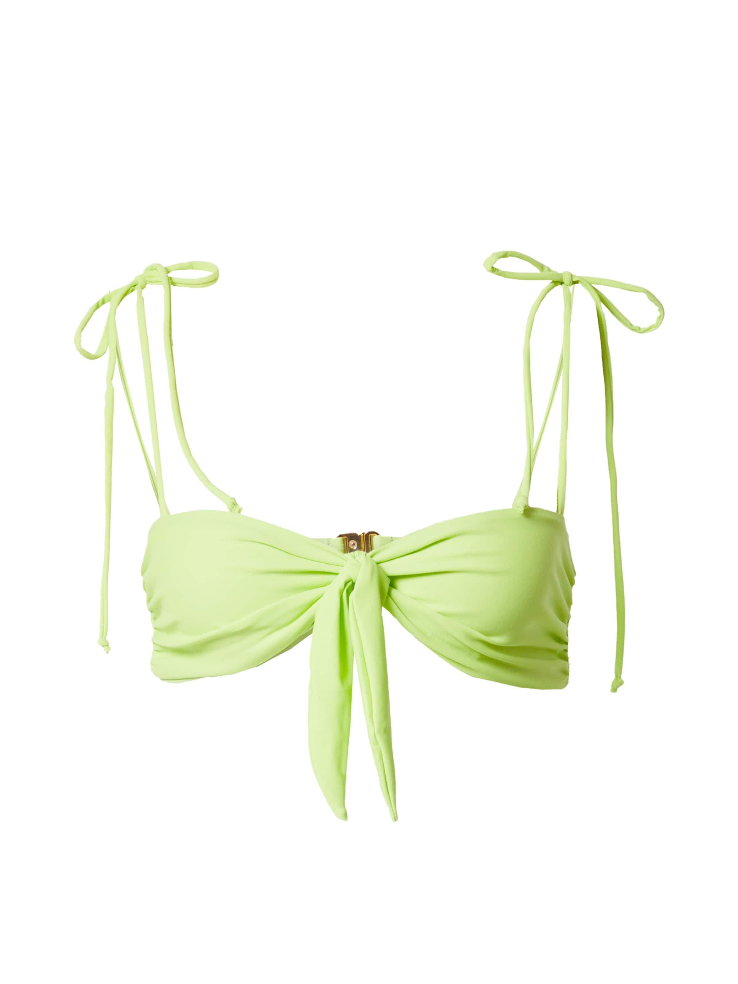 Misspap Balconette Bikini top in Green: front