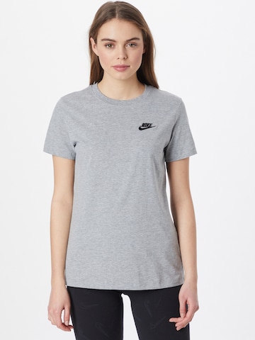 Nike Sportswear Shirt in Grijs: voorkant