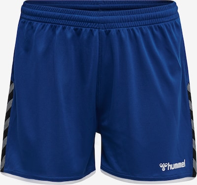 Hummel Pantalon de sport 'Poly' en bleu roi / noir / blanc, Vue avec produit
