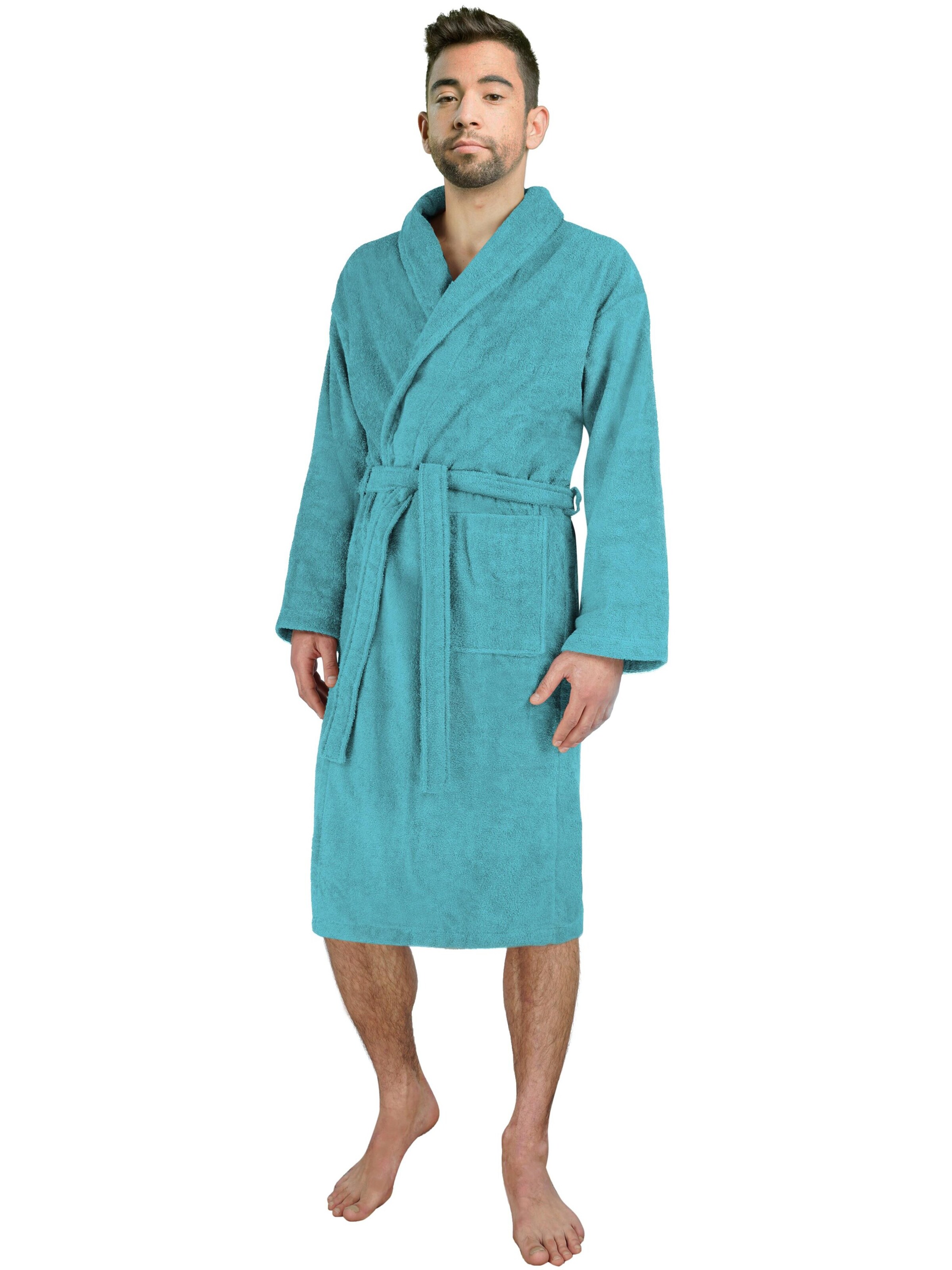 normani Badjas lang  in Groen: voorkant