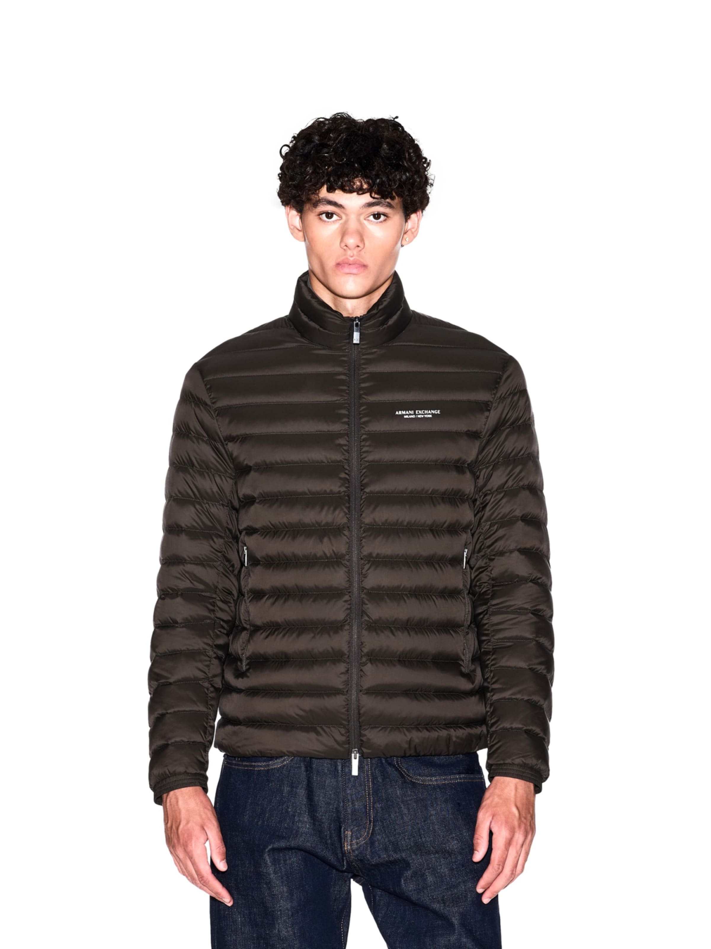 ARMANI EXCHANGE Between-season jacket in Brown: front