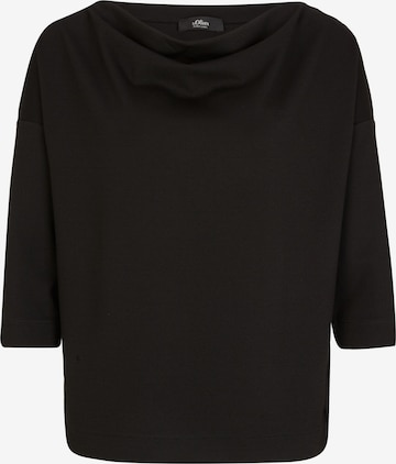 s.Oliver BLACK LABEL Sweatshirt in Black: front