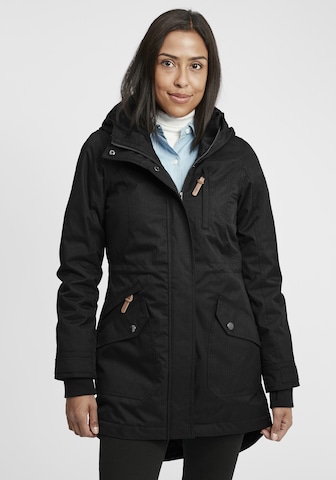 Oxmo Between-seasons parka 'Bella' in Black: front