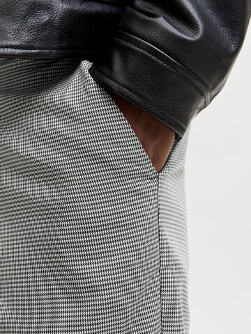 JACK & JONES Wide leg Trousers with creases in Grey