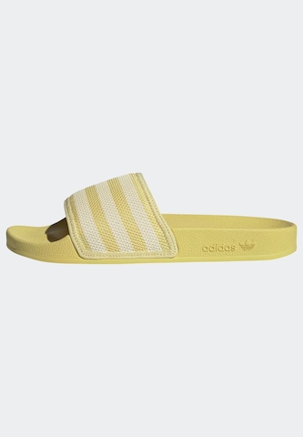 ADIDAS ORIGINALS Sandale 'Adilette' in Gelb: Vorderseite