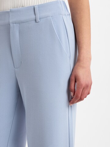 mbym Wide leg Bandplooibroek 'Geneva-M' in Blauw