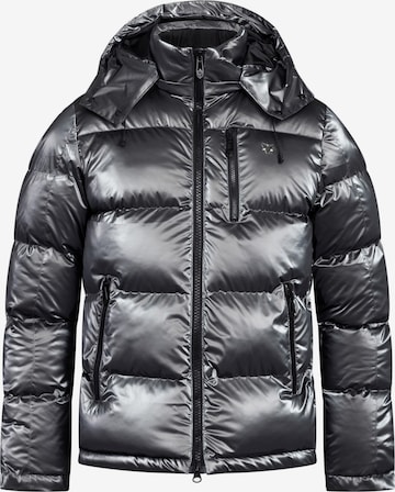 YVZ Denim Winterjacke 'Nebula' in Silber: Vorderseite