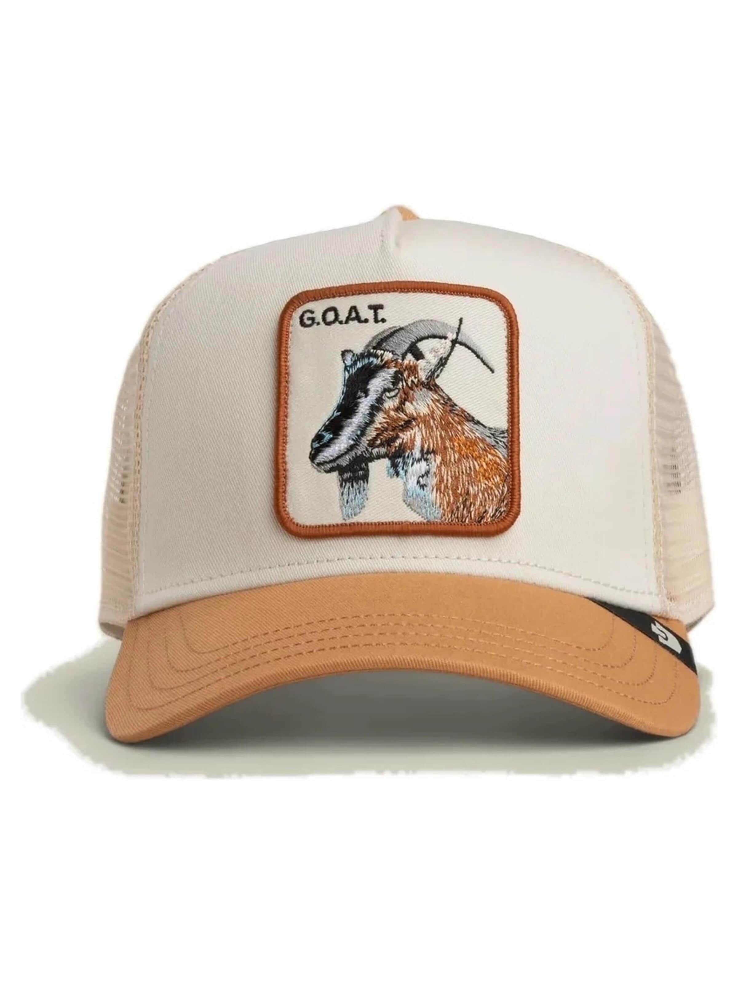 GOORIN Bros.Šilterica 'Gorra goorin beige cabra the goat trucker cap' - bež boja: prednji dio