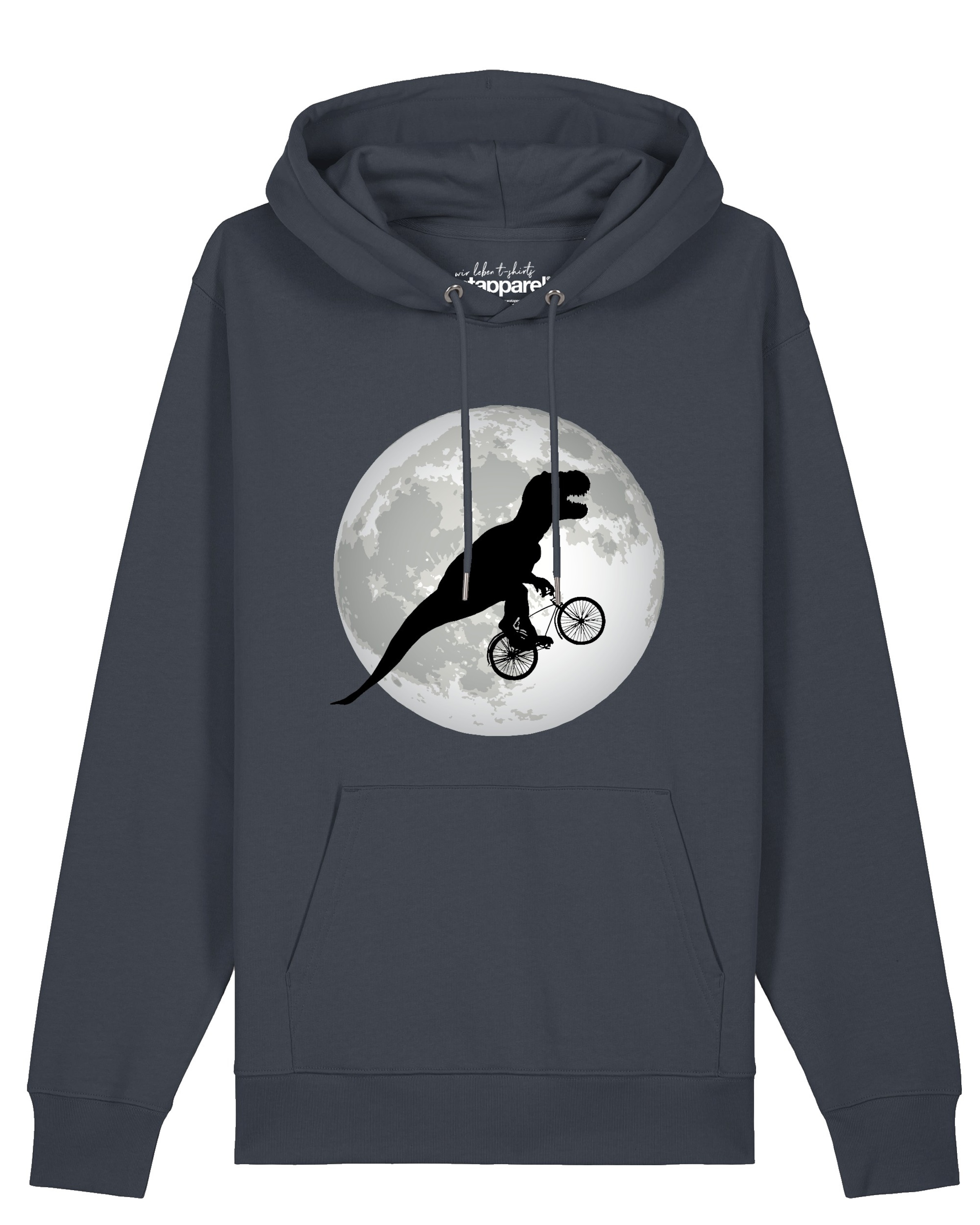 Sweat-shirt ' Flying TRex ' Watapparel en gris : devant