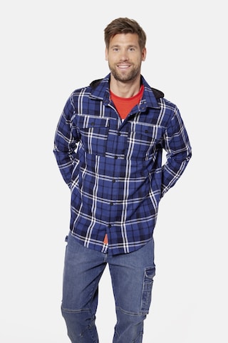 Coupe regular Chemise 'Hunter ' Hero en bleu : devant