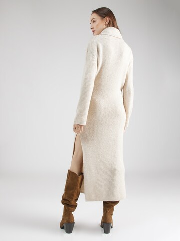 Abercrombie & Fitch Knitted dress in Beige