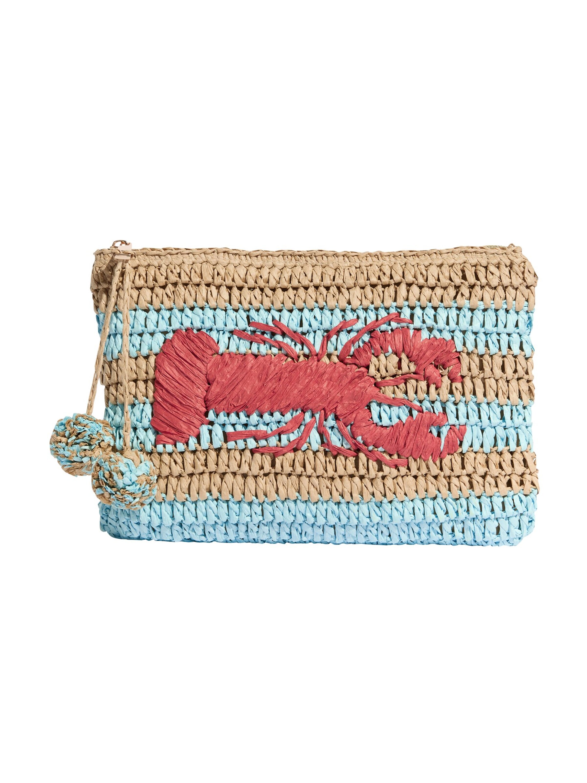 zils love & roses "Clutch" stila somiņa: no priekšpuses